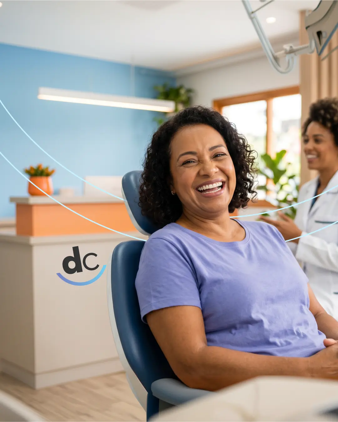 Paciente em atendimento representando o Dental Card